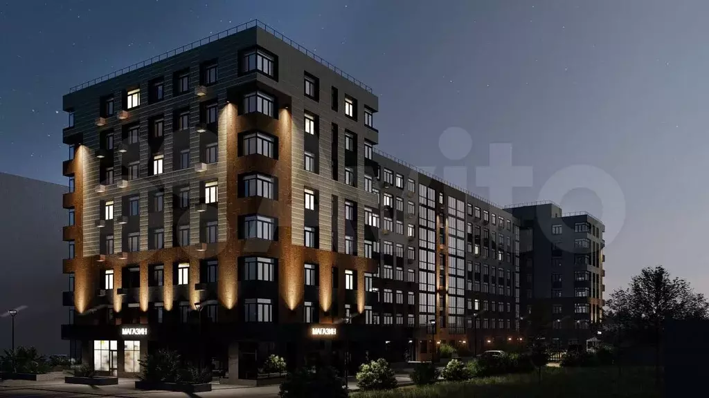 2-к. квартира, 62,4 м, 2/8 эт. - Фото 1