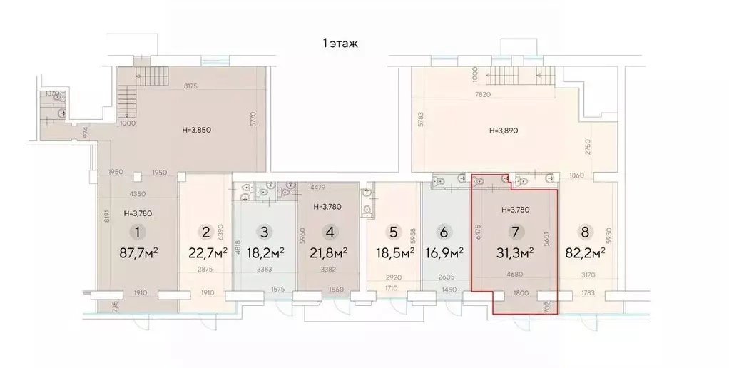 Торговая площадь в Москва Красноказарменная ул., 23 (34 м) - Фото 1