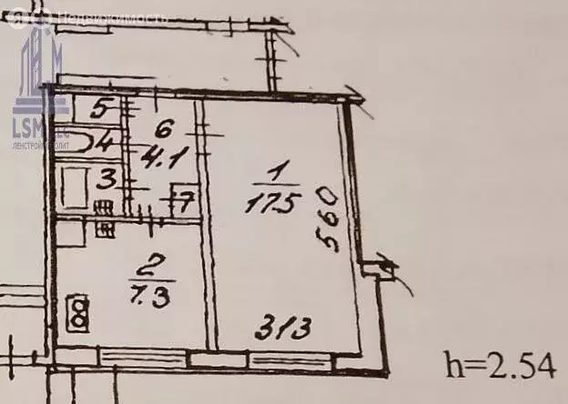 1-комнатная квартира: Санкт-Петербург, улица Передовиков, 37 (33.3 м) - Фото 1