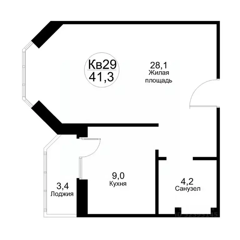 1-к кв. Московская область, Рузский муниципальный округ, Тучково пгт ... - Фото 1