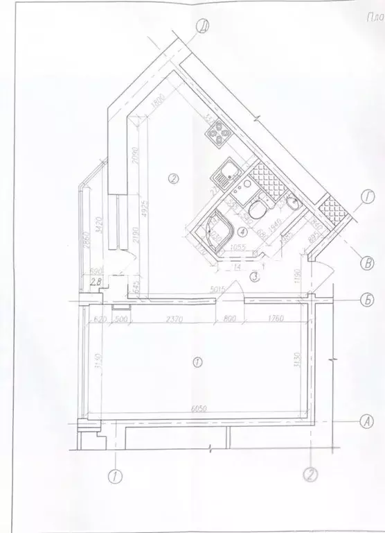 1-к кв. Санкт-Петербург ул. Антонова-Овсеенко, 5к1 (41.4 м) - Фото 2