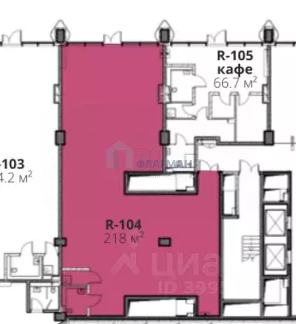 Помещение свободного назначения в Москва Старокалужское ш., 64С1 (218 ... - Фото 1