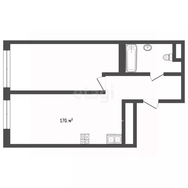 1-к кв. Московская область, Одинцовский городской округ, Заречье пгт ... - Фото 2