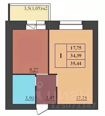 1-к кв. Ярославская область, Ярославль Северный жилрайон, 15-й мкр,  ... - Фото 1