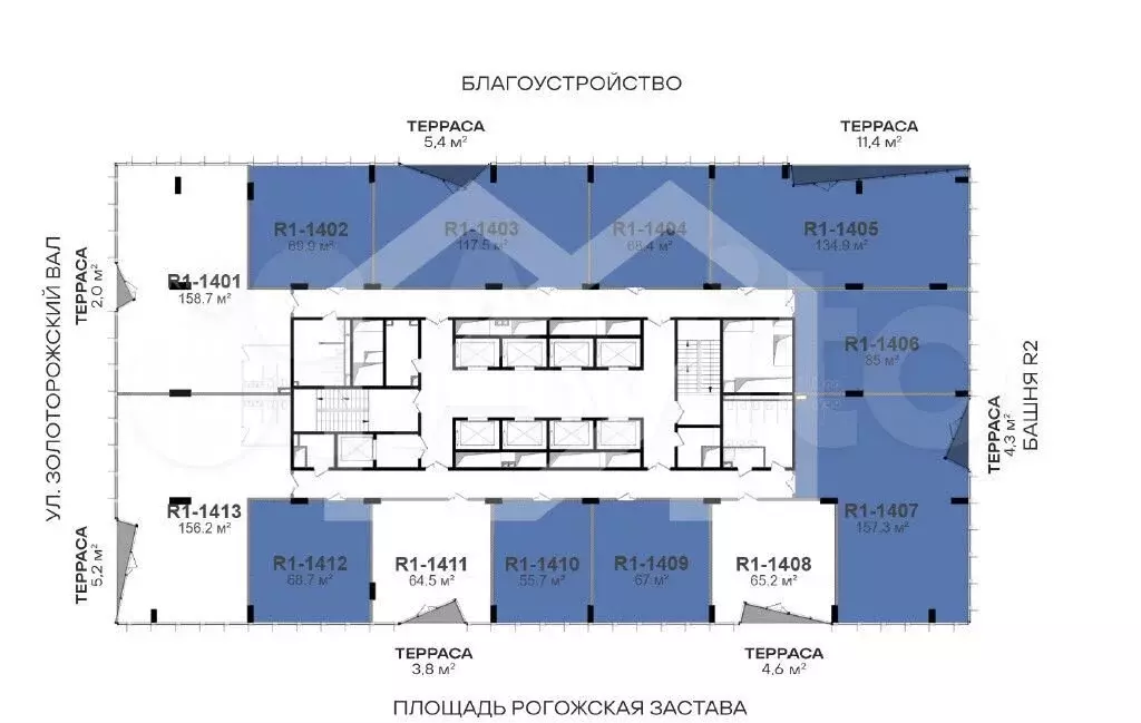 Офис в БЦ Stone Римская R1 - Фото 0