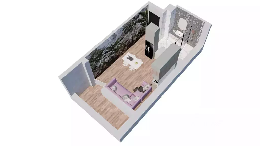 Студия Ростовская область, Батайск ул. Булгакова, 11 (25.9 м) - Фото 1