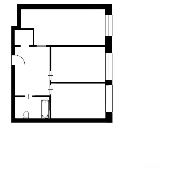 2-к кв. Москва Шелепихинская наб., 34к2зд1 (77.0 м) - Фото 2