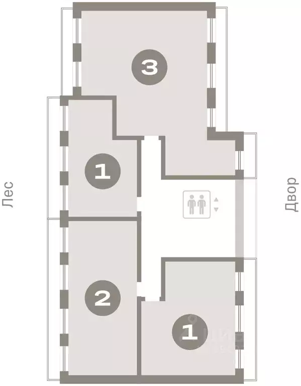 3-к кв. Ханты-Мансийский АО, Сургут Игоря Киртбая ул., 30 (159.02 м) - Фото 1