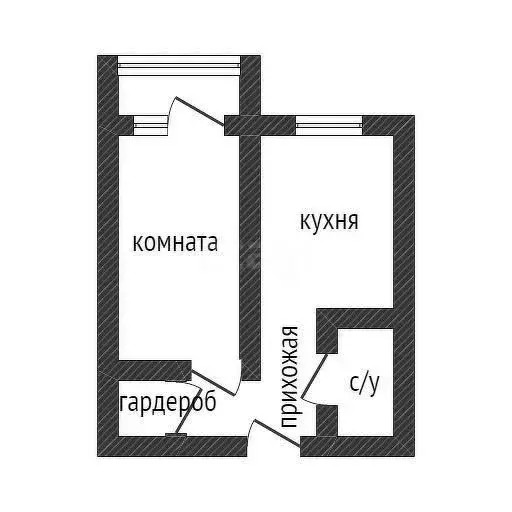 1-комнатная квартира: Энем, улица Фрунзе, 5 (35.1 м) - Фото 0