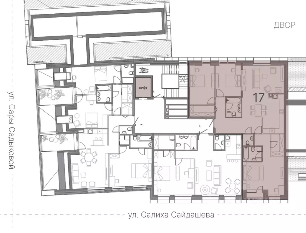 4-к кв. Татарстан, Казань ул. Сары Садыковой (127.3 м) - Фото 2
