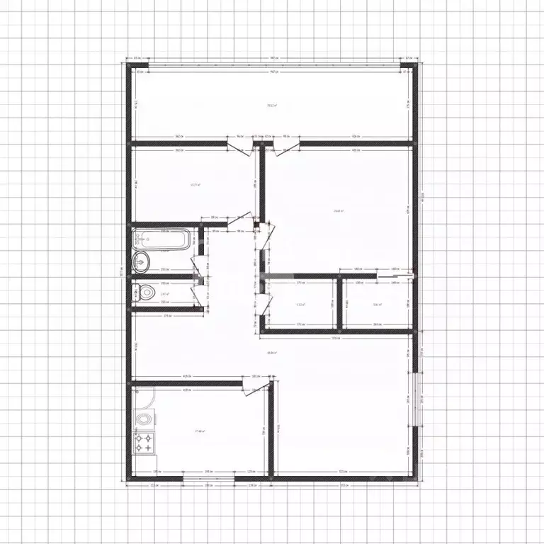 3-к кв. Липецкая область, Липецк ул. Гагарина, 104 (70.0 м) - Фото 2