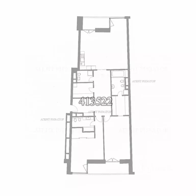 3-к кв. Москва Минская ул., 2Вк1 (168.3 м) - Фото 1