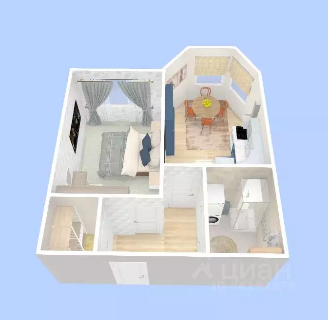 1-к кв. Самарская область, Самара ул. Свободы, 134 (40.0 м) - Фото 1