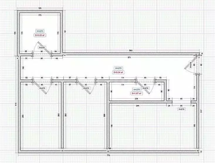 3-к кв. Ингушетия, Назрань Центральный административный округ,  (97.6 ... - Фото 2