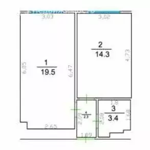 1-комнатная квартира: Москва, улица Красного Маяка, 26А (39.7 м) - Фото 1