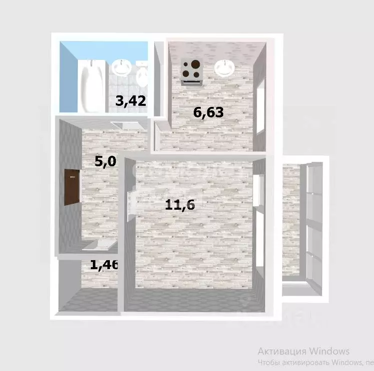 1-к кв. Ульяновская область, Ульяновск городской округ, с. Лаишевка ... - Фото 2