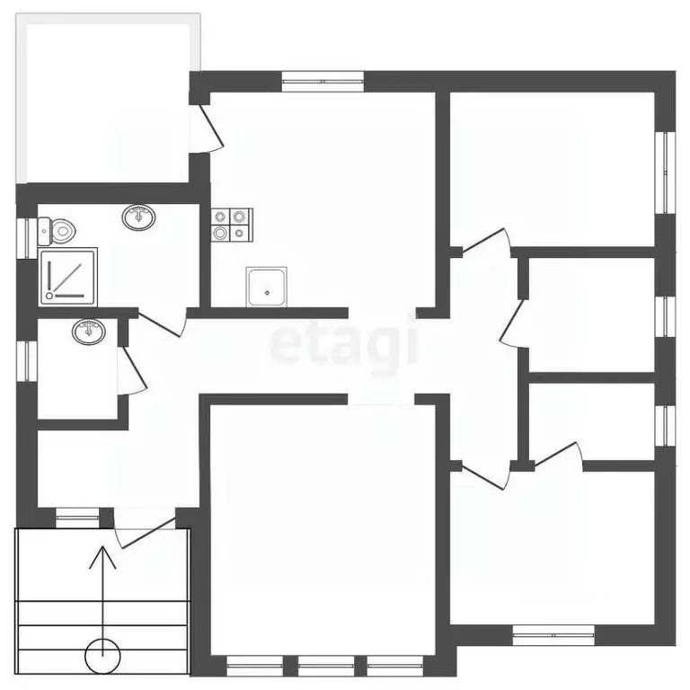 Дом в Ростовская область, Батайск Авиационная ул. (100 м) - Фото 2
