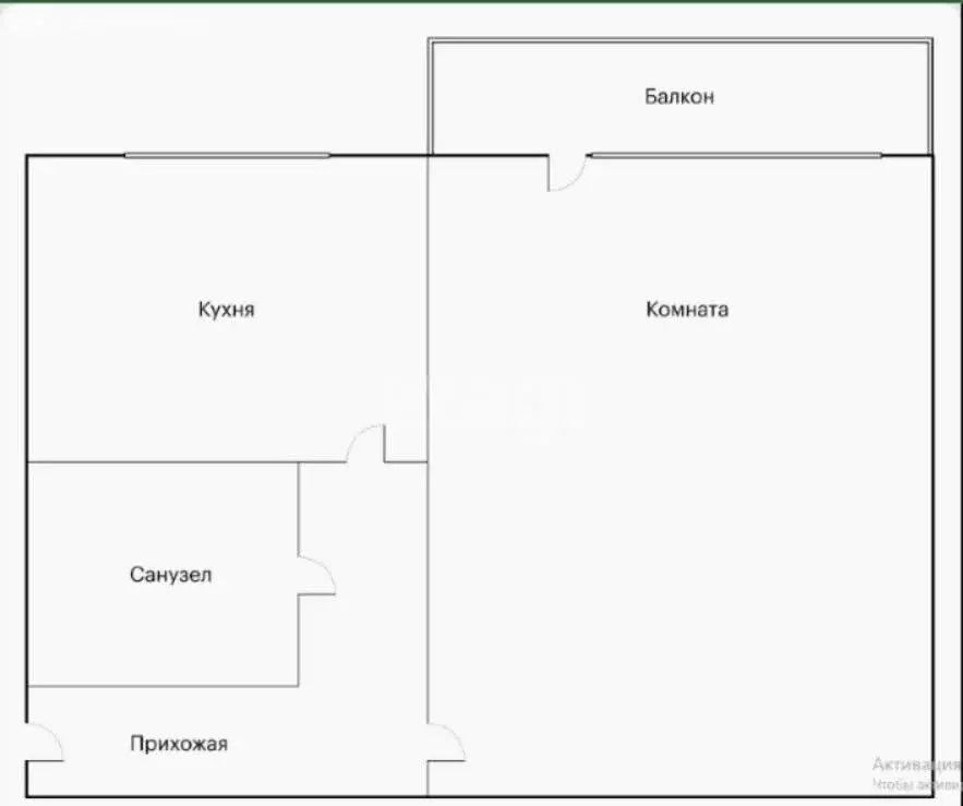 1-комнатная квартира: Казань, улица Пржевальского, 2 (34.4 м) - Фото 1