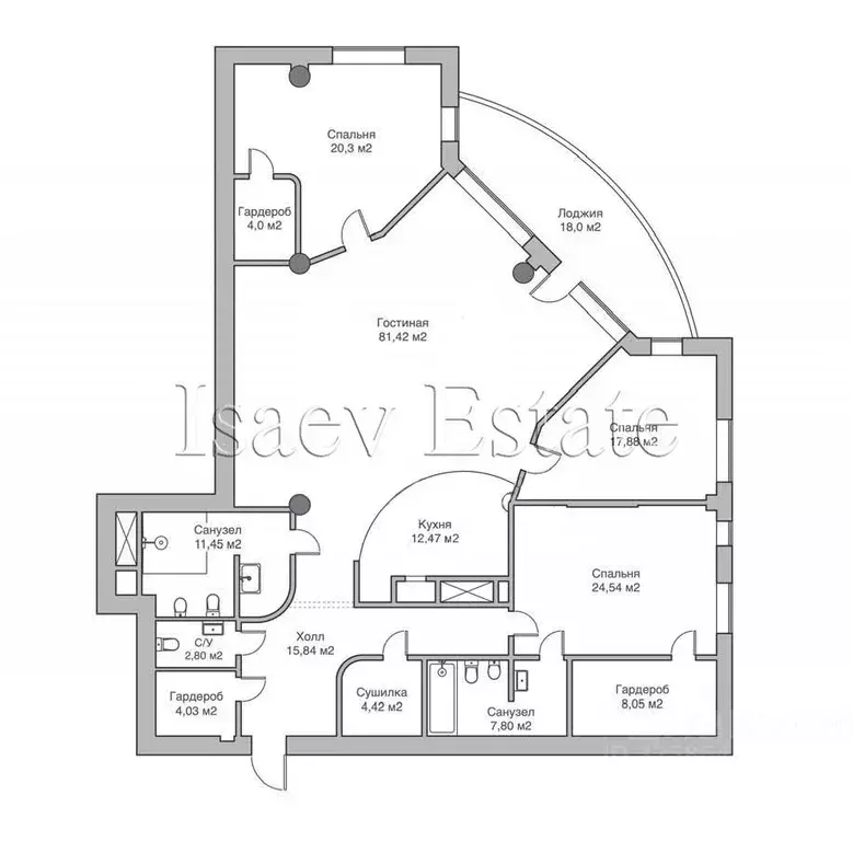 4-к кв. Москва Можайское ш., 2 (232.0 м) - Фото 2