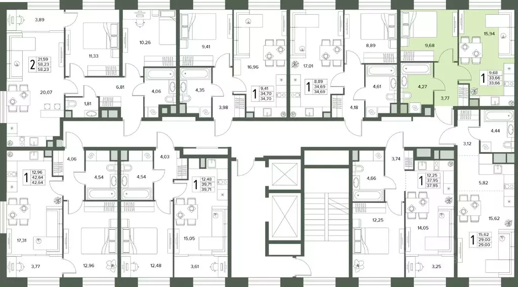 2-к кв. Московская область, Серпухов  (33.66 м) - Фото 2