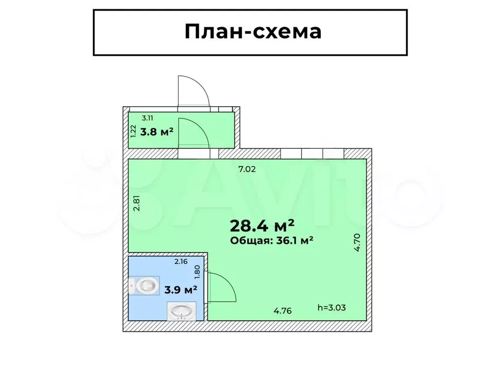 Стрит-ритейл под офис, торговлю, 36.1 м - Фото 0