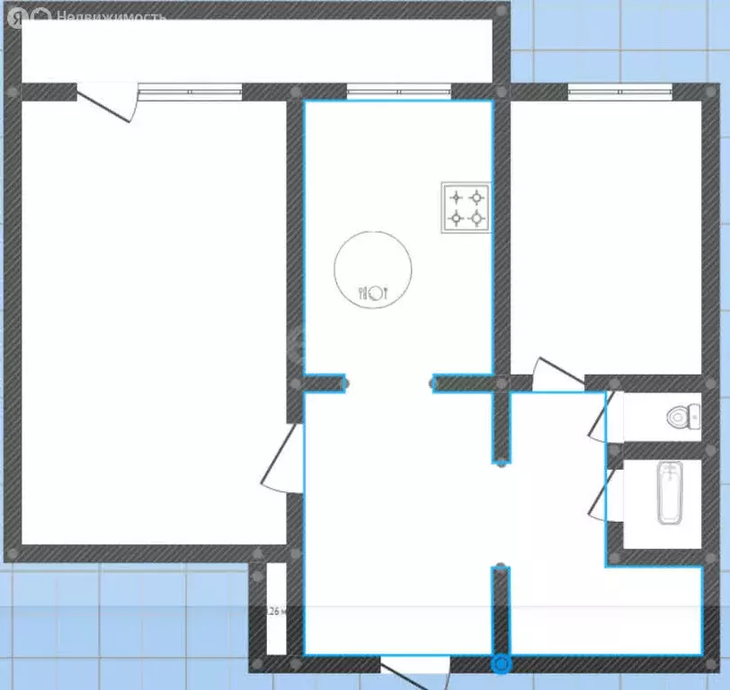 2-комнатная квартира: Ангарск, 17-й микрорайон, 7 (47.7 м) - Фото 1