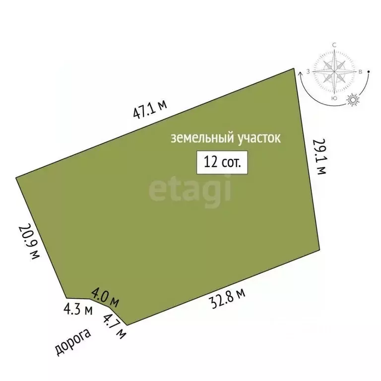 Участок в Калужская область, Калуга ул. Речная (12.0 сот.) - Фото 2