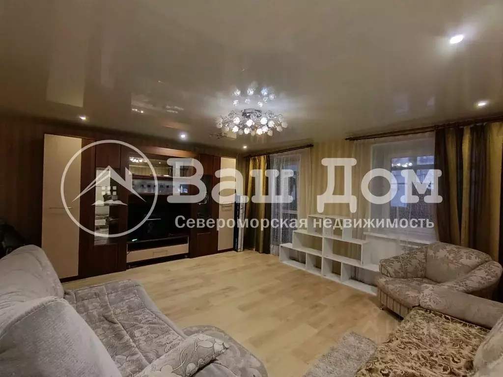 3-к кв. Мурманская область, Североморск ул. Северная Застава, 12 (69.0 ... - Фото 1
