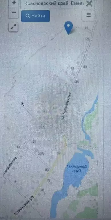 Участок в Красноярский край, Емельяновский муниципальный округ, с. ... - Фото 1