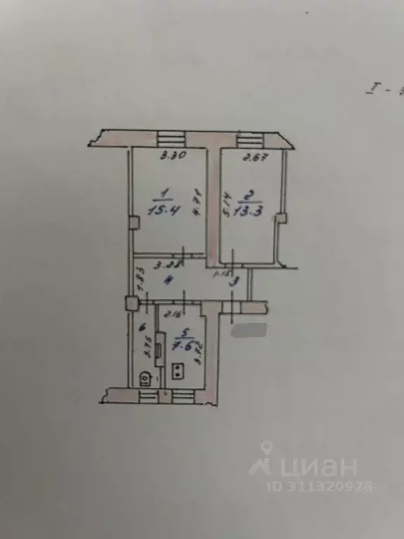 2-к кв. Ивановская область, Кохма ул. Октябрьская, 39 (48.0 м) - Фото 0