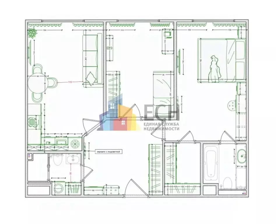 2-к кв. Москва Шелепихинская наб., 34к4 (70.0 м) - Фото 2