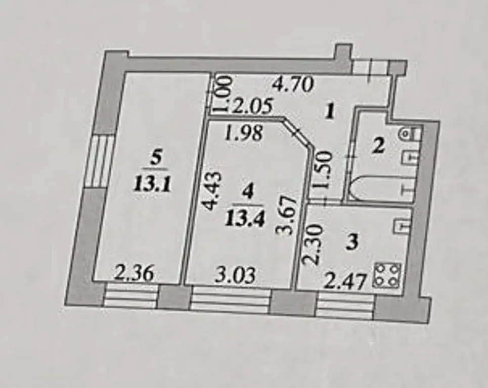 2-к кв. Липецкая область, Липецк Боевой проезд, 37 (42.1 м) - Фото 1