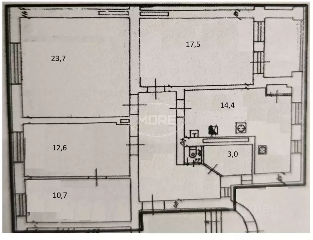 4-к кв. Калининградская область, Калининград Угловая ул., 8 (95.7 м) - Фото 2
