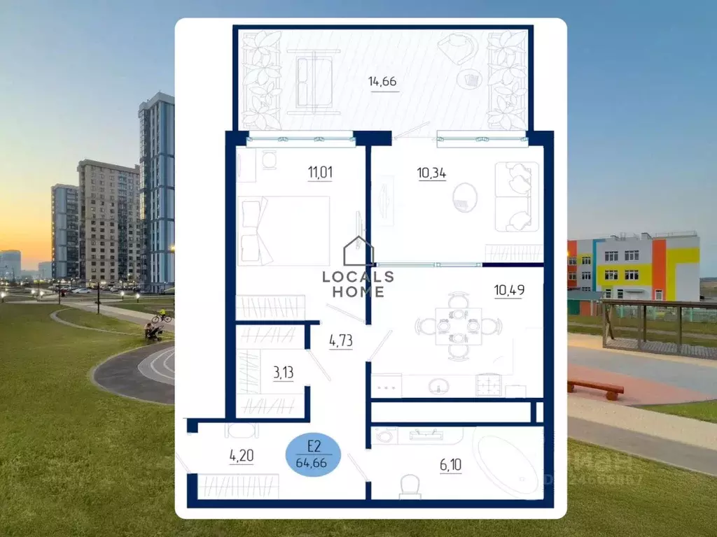 1-к кв. Рязанская область, Рязанский муниципальный округ, с. Дядьково ... - Фото 1