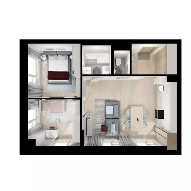 2-к кв. Москва Мичуринский Парк жилой комплекс, 4.2 (52.4 м) - Фото 1