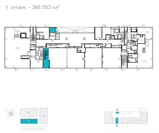 Помещение свободного назначения в Москва Ленинский просп., 38 (584 м) - Фото 2