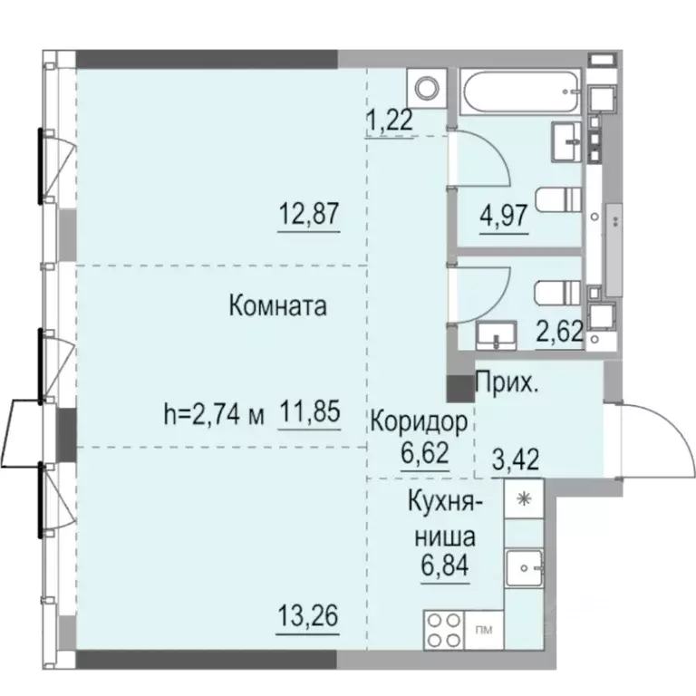 Студия Удмуртия, Ижевск ул. Лихвинцева, 17 (65.2 м) - Фото 0