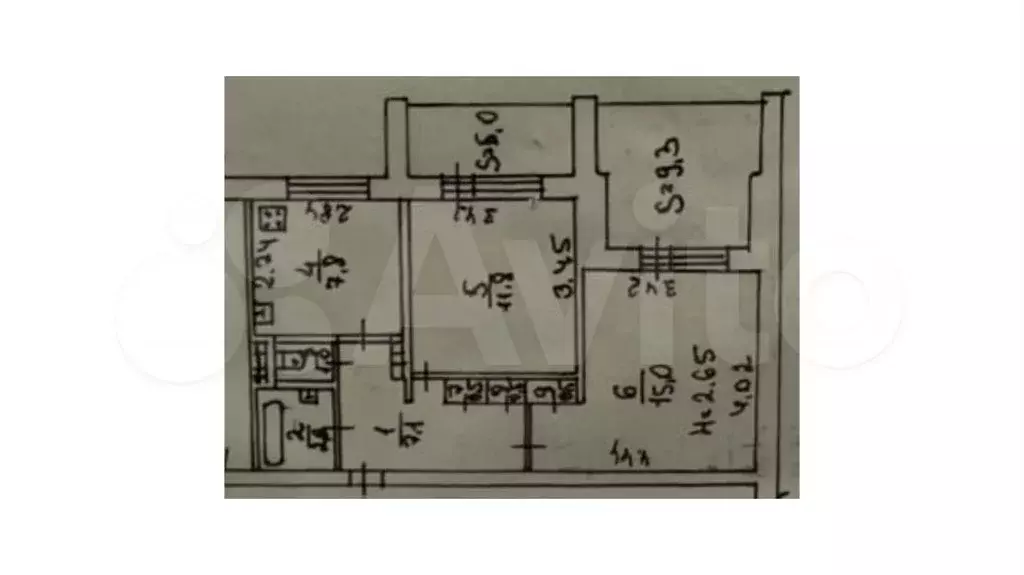 2-к. квартира, 61,1 м, 5/9 эт. - Фото 0