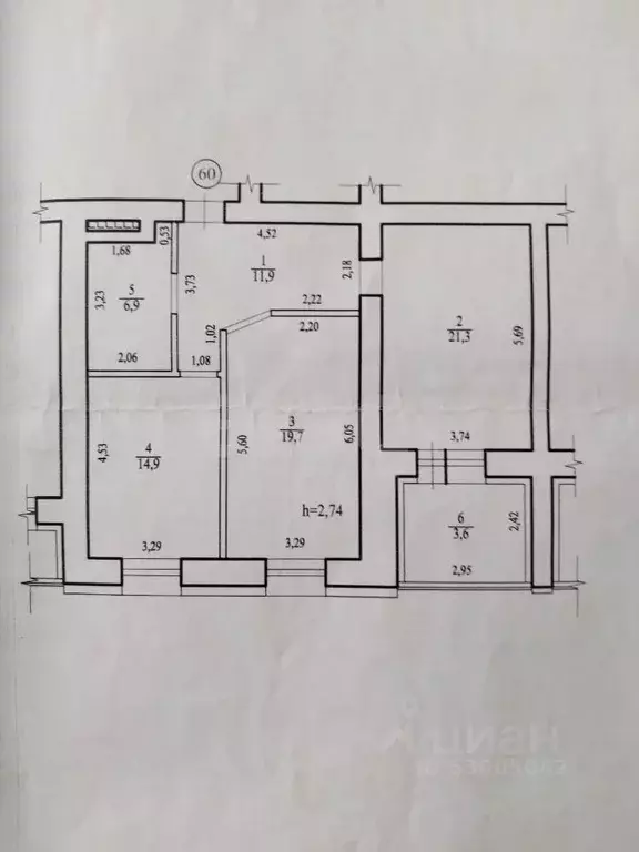 2-к кв. Забайкальский край, Чита ул. Анохина, 120А (78.3 м) - Фото 2