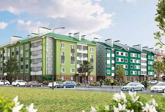 2-к кв. Тульская область, Тула ул. Героев России, 6 (66.3 м) - Фото 1
