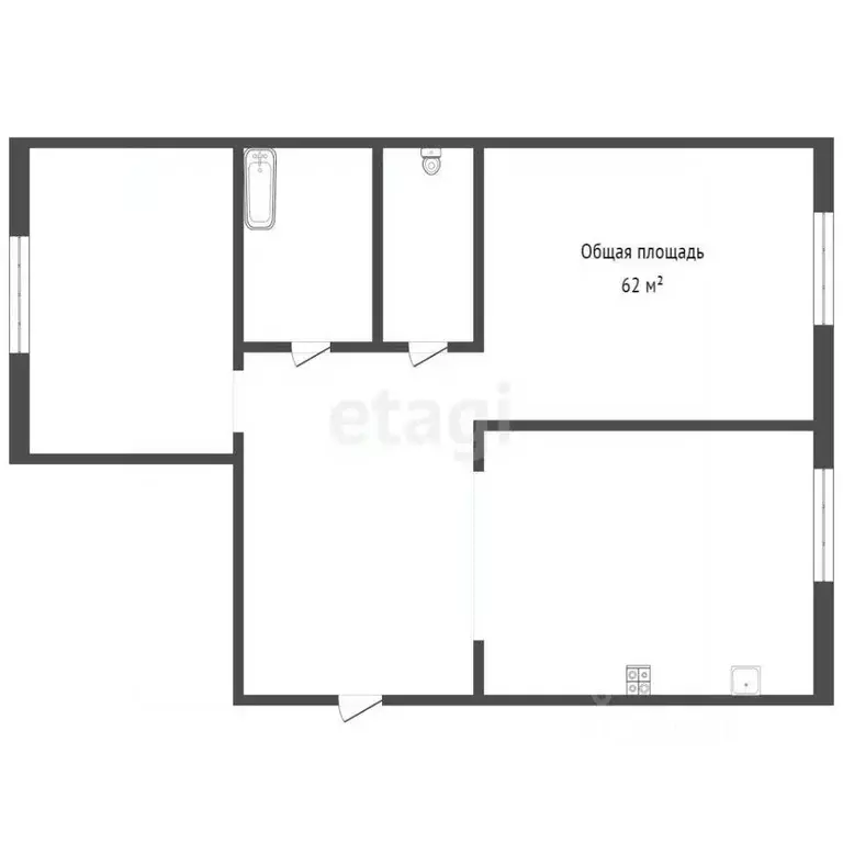 2-к кв. Новосибирская область, Новосибирск ул. Ивлева, 160 (62.0 м) - Фото 0