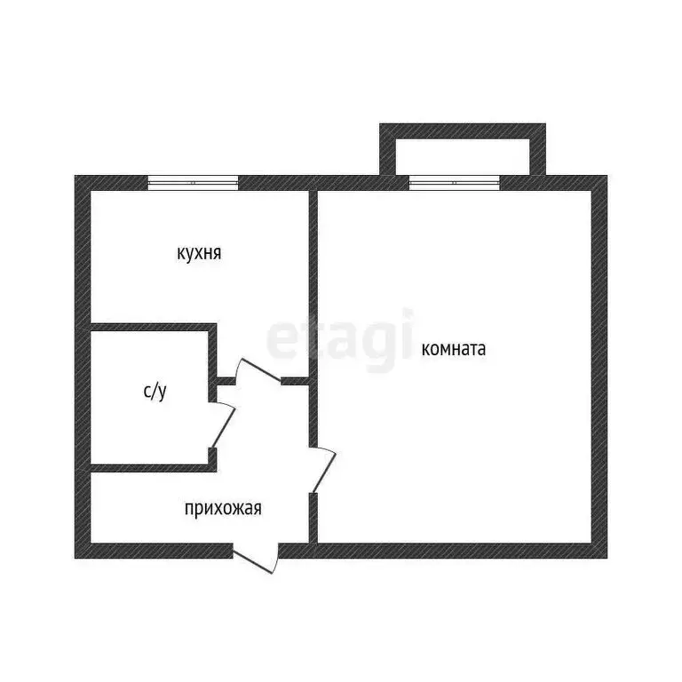 1-комнатная квартира: Миасс, улица Готвальда, 13 (30.9 м) - Фото 0