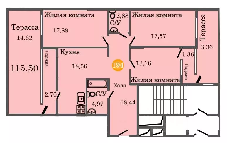 3-к кв. калининградская область, калининград ул. генерал-фельдмаршала . - Фото 0