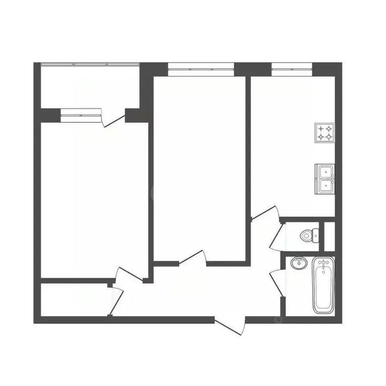 2-к кв. Удмуртия, Ижевск ул. Холмогорова, 19 (50.0 м) - Фото 2