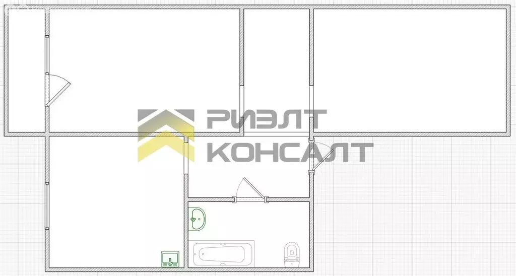 2-комнатная квартира: Омск, микрорайон Заозёрный, проспект Менделеева, ... - Фото 0