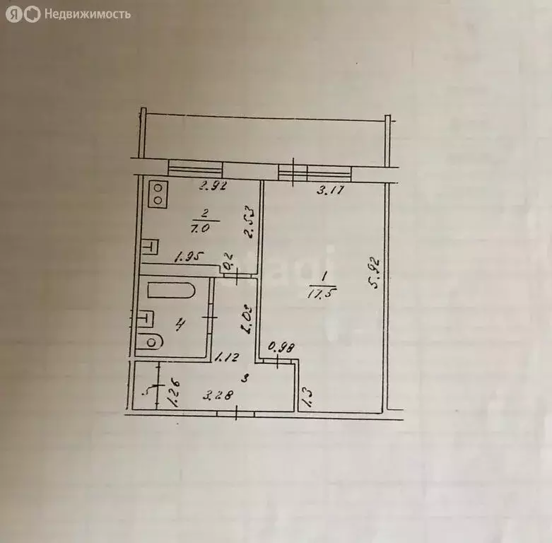 1-комнатная квартира: Казань, улица Адоратского, 49 (35.1 м) - Фото 0