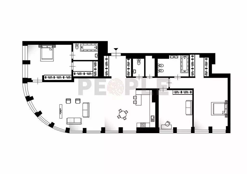 4-комнатная квартира: Москва, Дружинниковская улица, 15А (174 м) - Фото 1