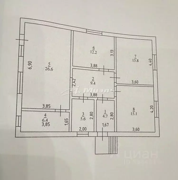 Дом в Крым, Симферопольский район, Трудовское с/пос, пос. Айкаван ул. ... - Фото 2