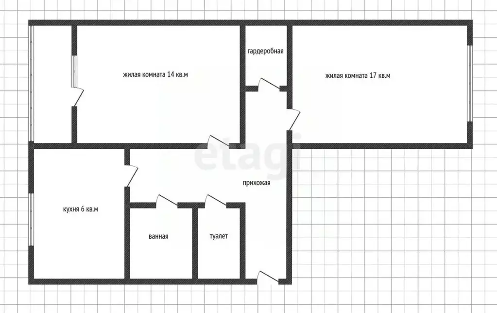 2-к кв. Адыгея, Тахтамукайский район, Яблоновский пгт ул. Андрухаева, ... - Фото 2