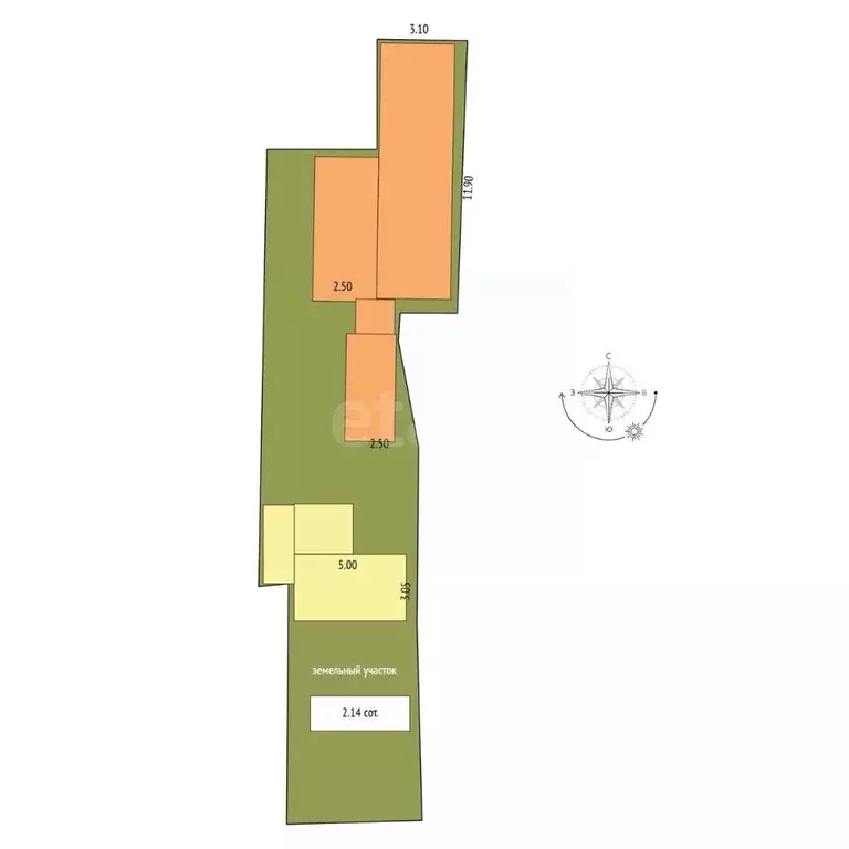 Дом в Крым, Черноморское пгт ул. Кирова, 14 (47 м) - Фото 1